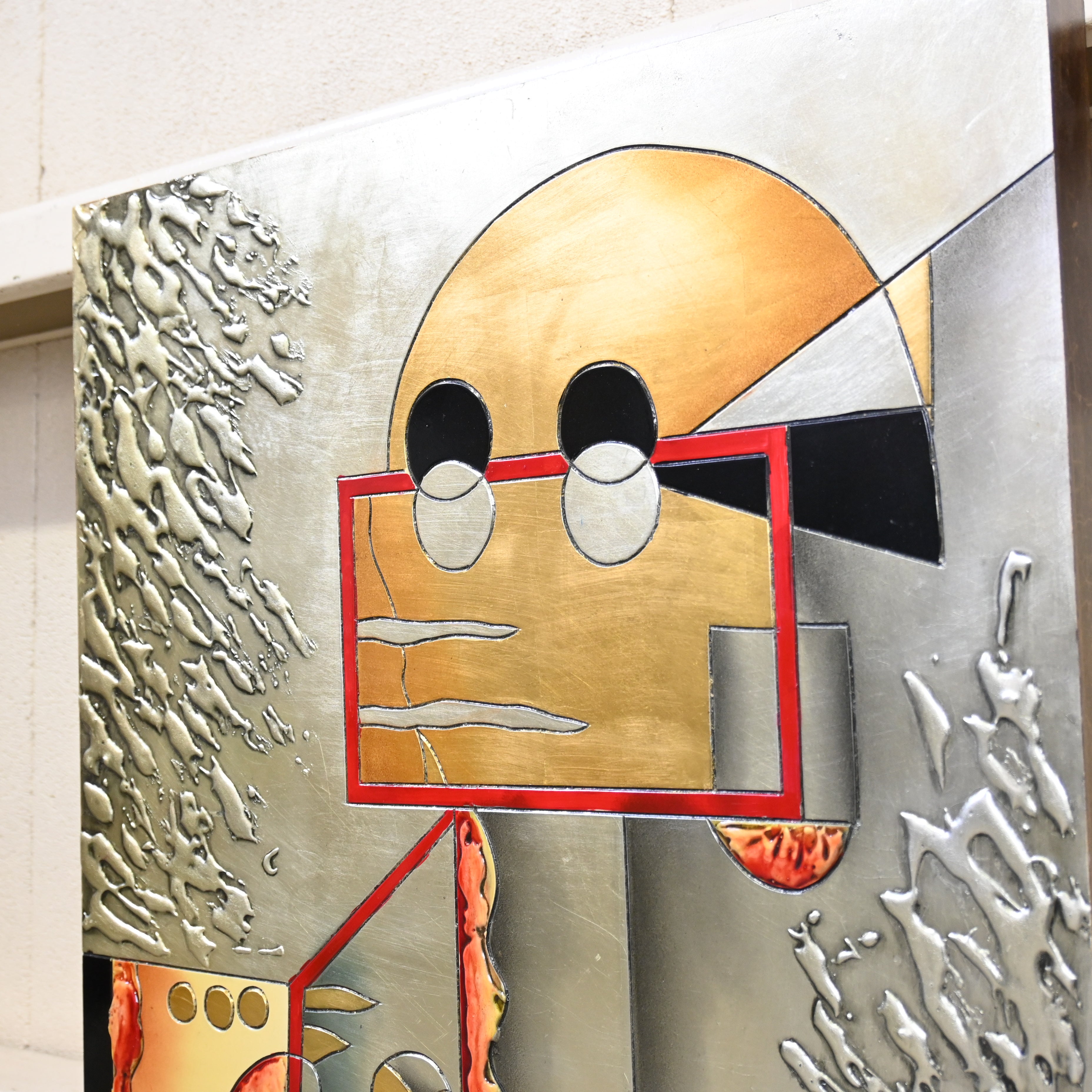 Art board Abstract painting Steam punk industrial / アートボード 抽象画 スチームパンク インダストリアル